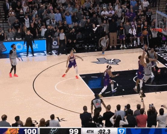 文班亚马压哨绝杀太阳 马刺提前锁定季后赛席位